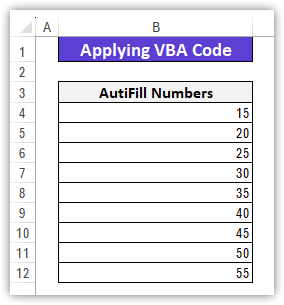 Applying VBA code to create or AutoFill a series