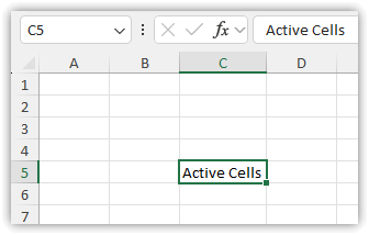 Find the Content of the Active Cell