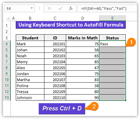 Select the entire column with a formula