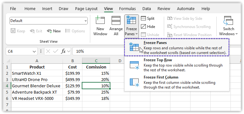 Freeze-Rows-and-Columns-in-Excel