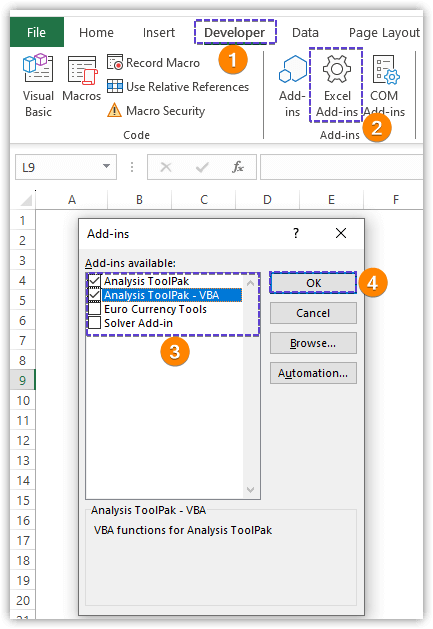 Excel add-ins