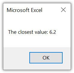 Find the Closest Value of a Number